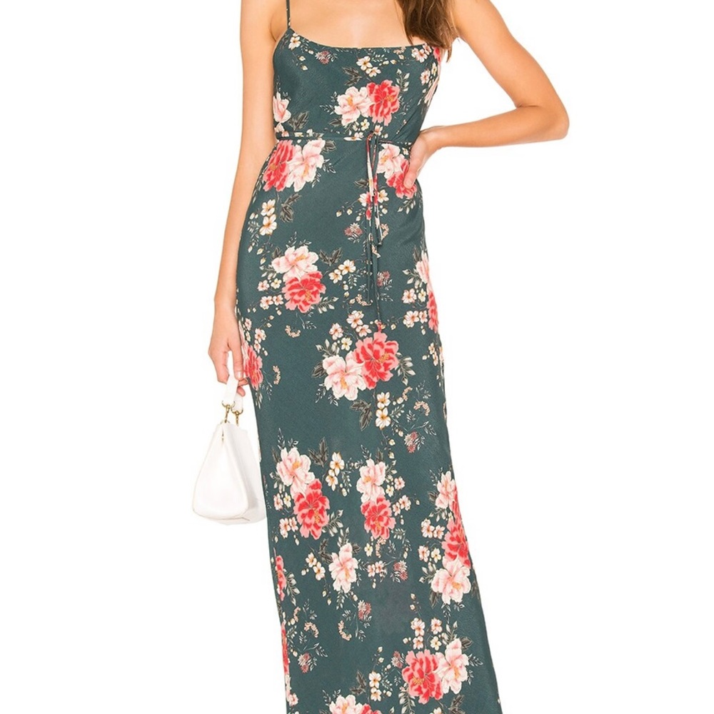 Flynn skye Jackie slip dress in Lotus lake print